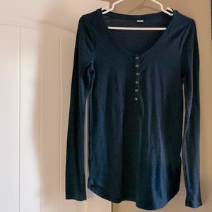 Old Navy Teal LS Henley